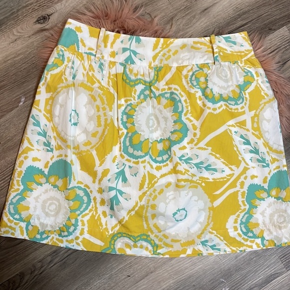 Fossil Floral Retro Yellow Skirt Size 6 - Picture 6 of 10
